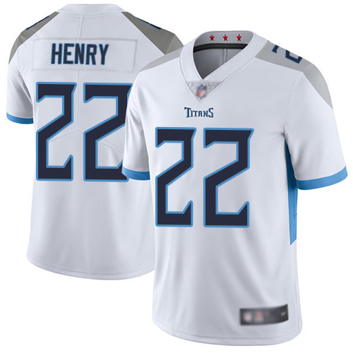 Tennessee Titans Limited White Men Derrick Henry Road Jersey NFL Football #22 Vapor Untouchable